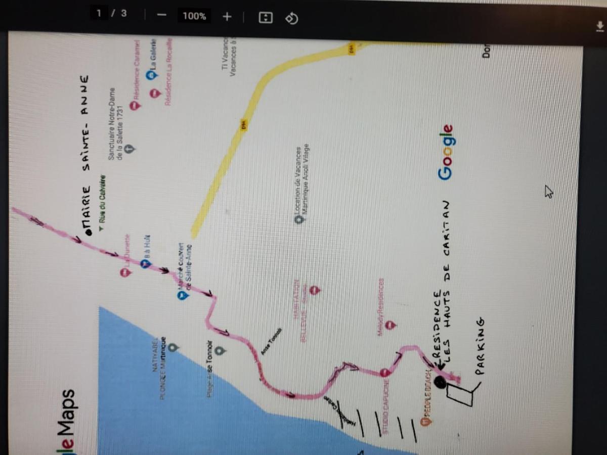 Les Hauts De Caritan 생트안느 외부 사진